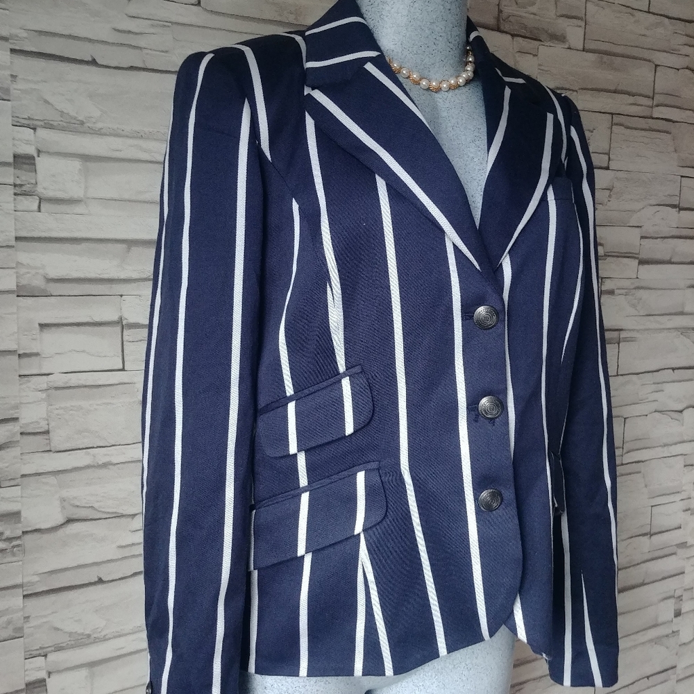 Tommy Hilfiger Long Sleeves Blue Straps Blazer